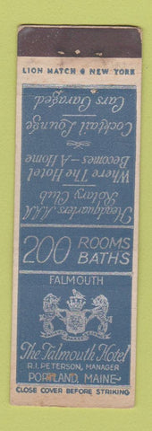 Matchbook Cover - Falmouth Hotel Portland ME