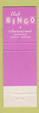 Matchbook Cover - Club Bingo Las Vegas NV casino