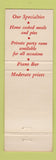 Matchbook Cover - Teddie's Restaurant Lounge Maple Heights OH