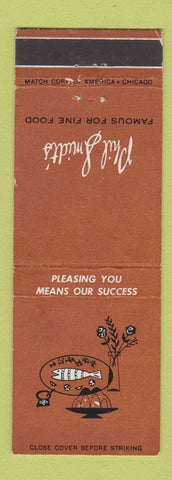Matchbook Cover - Phil Smidt's Restaurant Hammond IN