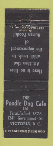 Matchbook Cover - Poodle Dog Cafe Victoria BC WEAR