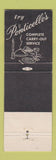 Matchbook Cover - Ponticello's Restaurant St Louis MO WEAR