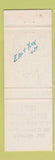 Matchbook Cover - Ted's Restaurant East York ON