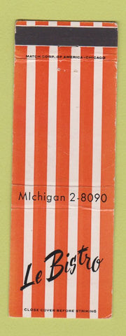 Matchbook Cover - Le Bistro Chicago IL