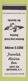 Matchbook Cover - Frevola's Riviera Inn Smithtown NY SAMPLE