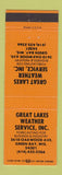 Matchbook Cover - Great Lakes Weather Service Green Bay WI