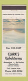 Matchbook Cover - Clark's Upholstery Canada