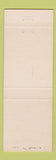 Matchbook Cover - Seida's Mower Lock Key Shop Long Beach CA
