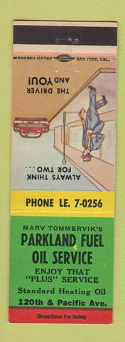 Matchbook Cover - Parkland Fuel Oil Service Parkland WA?