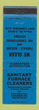 Matchbook Cover - Sanitary Furnace Cleaners Youngstown OH