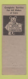 Matchbook Cover - Plaza Motor Inn Auto Body Indianapolis IN