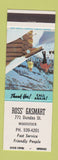 Matchbook Cover - Ross' Gasmart oil gas Woodstock ON