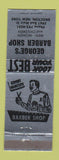 Matchbook Cover - George's Barber Shop Brocton NY