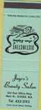 Matchbook Cover - Joyce's Beauty Salon Sussex NB