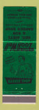 Matchbook Cover - Geo Dietz and Son Barber Shop GREEN