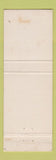 Matchbook Cover - Geo Dietz and Son Barber Shop GREEN