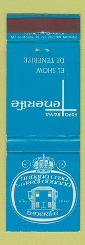 Matchbook Cover - Expo Rama Tenerife Antigua Casa Spain