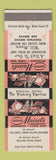 Matchbook Cover - Arthur Maisel Restaurant Miami Beach FL