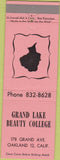 Matchbook Cover - Grand Lake Beauty College Oakland CA