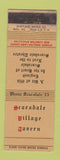 Matchbook Cover - Scarsdale Village Tavern NY WEAR