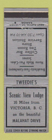 Matchbook Cover - Scenic View Lodge Victoria BC WEAR