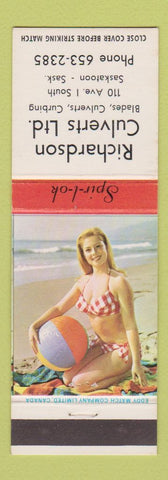 Matchbook Cover - Richardson Culvert Saskatoon SK pinup