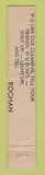 Matchbook Cover - Rochan Tailoring 10 Strike