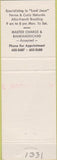 Matchbook Cover - Master's Touch Beauty Salon Berkeley CA