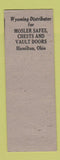 Matchbook Cover - Paul O Peters Locksmith Cheyenne WY