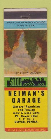 Matchbook Cover - Neiman's Garage Dover PA