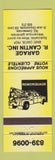 Matchbook Cover - Garage R Cantin auto repair Levis QC