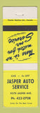 Matchbook Cover - Jasper Auto Service oil gas Canada