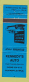 Matchbook Cover - Kennedy's Auto Foxtrap NF NL