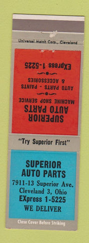 Matchbook Cover - Superior Auto Parts Cleveland OH