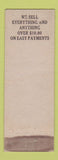 Matchbook Cover - Sears Super Service Station Tires Rochester NY