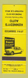 Matchbook Cover - Kennedy's Auto Foxtrap NF NL YELLOW