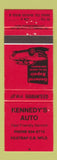 Matchbook Cover - Kennedy's Auto Foxtrap NF NL RED