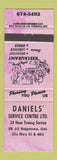 Matchbook Cover - Daniels' Service Centre Ridgetown ON
