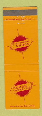 Matchbook Cover - Dohrn Transfer Trucking Rock Island IL