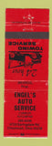 Matchbook Cover - Engel's Auto sErvice repair towing Cincinnati OH