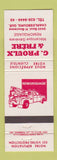 Matchbook Cover - G Proulx  & Frere Auto Repair Charlesbourg QC
