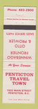 Matchbook Cover - Penticton Travel Town RV Winnebago Penticton BC WEAR