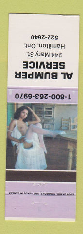 Matchbook Cover - Al Bumper Service auto repair Hamilton ON pinup