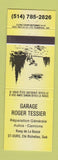 Matchbook Cover - Garage Roger Tessier Auto Repair Richelieu QC YELLOW