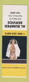 Matchbook Cover - Al Bumper Service auto repair Hamilton ON pinup