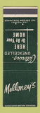 Matchbook Cover - Malloney's Catering Toronto ON
