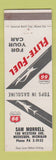 Matchbook Cover - Phillips 66 oil gas Sam Morrell Muskegon MI