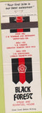 Matchbook Cover - Black Forest Harrison Hot Springs BC