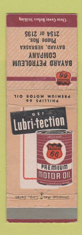 Matchbook Cover - Phillips 66 oil gas Bayard NE