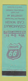 Matchbook Cover - Phillips 66 oil gas Cleanmont Car Wash Highland KS Ledbetter